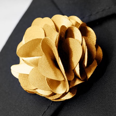 Flor de Lapela Luxuosa Laranja para homens - Flores de lapela