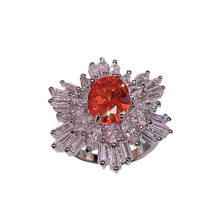 Halsband Dekorativa All-match Sterling Rhinestone Örhängen Ring För Bröllop