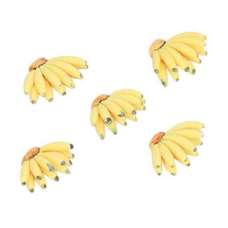 5 stk. 1 12 skala dukkehus bananer kunstige realistiske falske frugt borddekoration legetøj
