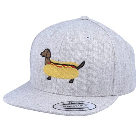 Kinder Kiddo Cap - Grau snapback Cap - Kinder Hot Dog Heather Grey Snapback @ Hatstore