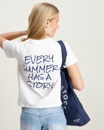 RYVLS Printed T-shirt Wit T-shirts Meisjes - Kids Brand Store