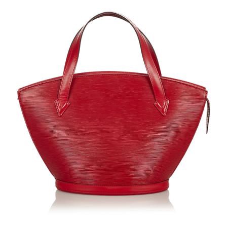 Louis Vuitton Vintage, Pre -owned Epi Saint Jacques PM Short Strap Leather Rood, Dames, Maat:ONE Size