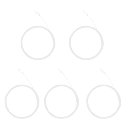 5 stk. konisk fortom for fluefiske med løkke, nylon fluefiskefortom