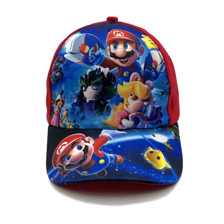 Super Mario Bros Keps BARN Justerbar Hatt B-röd