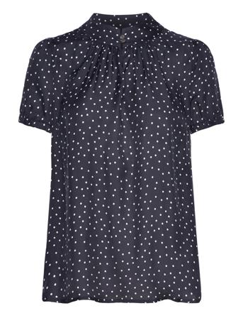 3476 - New Prosi Top Blouses Short-sleeved Sininen SAND