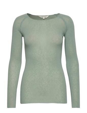Amalie L/S Wool Top T-shirts & Tops Long-sleeved Grön Gai+Lisva