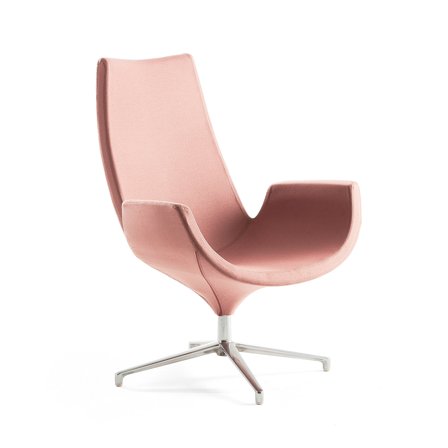 Armsessel ENJOY mit hoher Rückenlehne, rosa