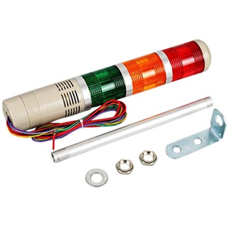 Industriel Signallystårne Søjle Alarm Tårn Blinkende Lys med Buzzer Stablet LED Advarselslys