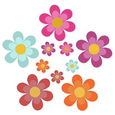 Triomphe 10 st Anti Slip Badkar Klistermärken Lim Klistermärken Blomform Halkskydd Klistermärken Halkskydd Badkar Klistermärken för Dusch Kök Trappor