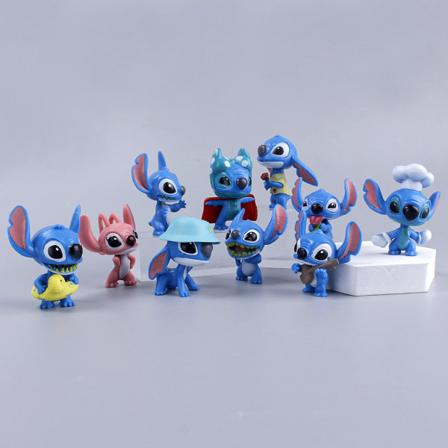 10-delt Disney Stitch samleobjektsett 10-delt leker for A