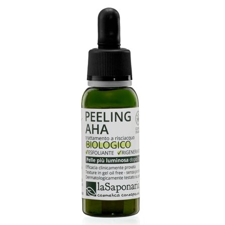 LA SAPONARIA Attivi Puri Peeling AHA attivo puro 30ml - Esfoliante Rigenerante viso
