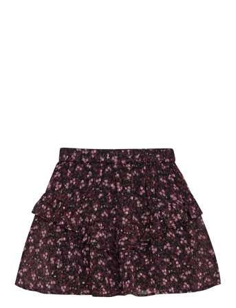 Skirt Flower Dobby Black Creamie