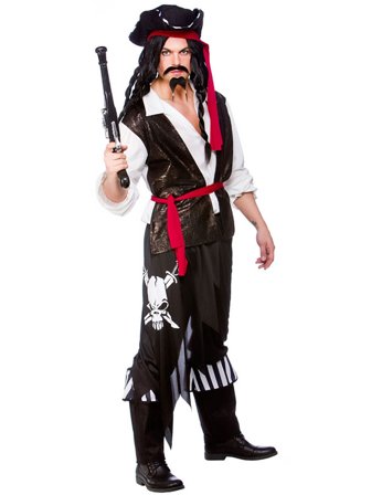 Caribisk Pirat Kostume Deluxe