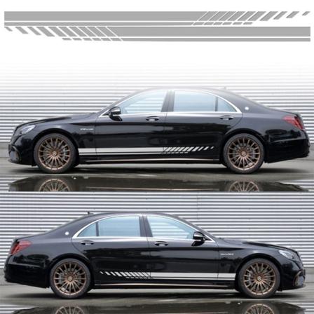 1Pari-autotarra Auto Side Stripe VAALEANHARMAA Light grey