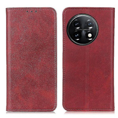OnePlus 11 5G Magneettinen Automaattisesti Sulkeutuva Puhelinjalusta Kotelo Halkaistu Nahkakansi Lompakko