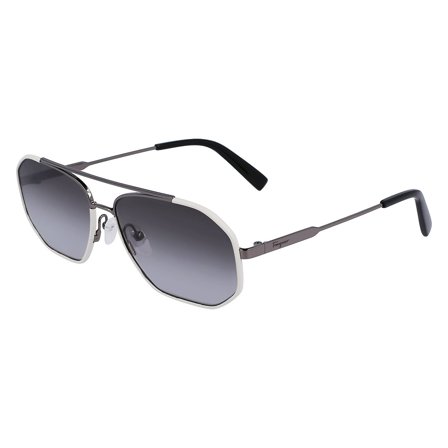 Ferragamo - Solbriller - Sølv - SF303SL 026 6015
