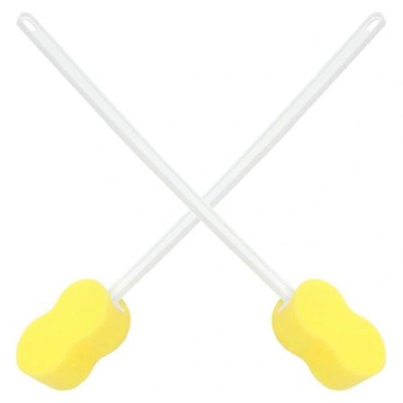 Badesvamp med langt håndtag til effektiv rygrengøring