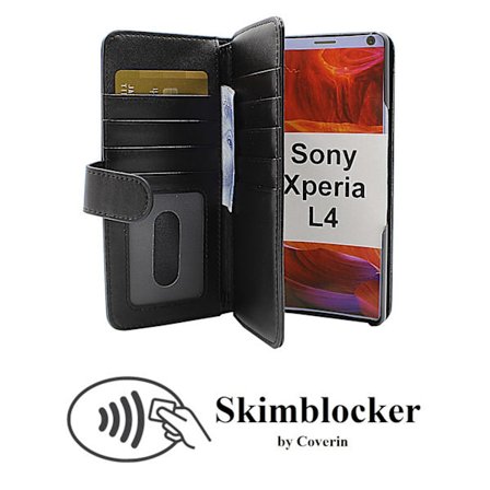 Skimblocker XL Wallet Sony Xperia L4 (Svart)