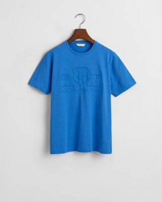 GANT - Teens Tonal Shield T-Skjorte greece blue