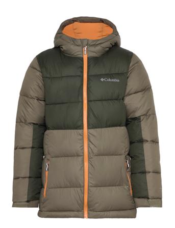 Pike Lake Ii Hooded Jacket Sport Jackets & Coats Puffer & Padded Khaki Green Columbia Sportswear