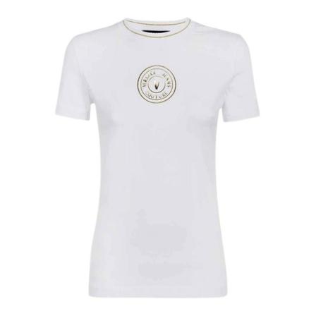 Versace Jeans Couture, T-Shirts Wit, Dames, Maat:S