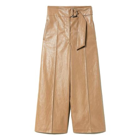 Twinset Leather Jakke Brun, Dame