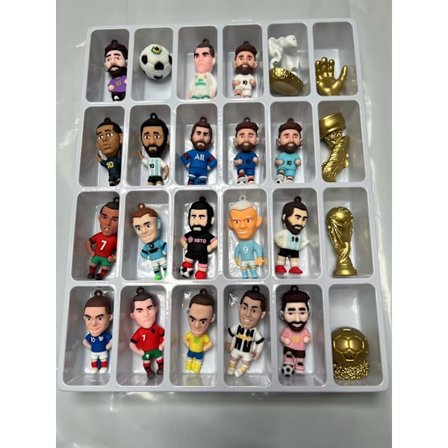 VM-Adventskalender 2024 VM-Adventskalender Jul Blind Box Messi, Salah, Mbappe, Cristiano Ronaldo, osv