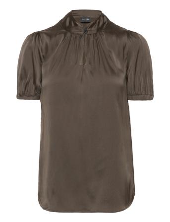 3176 Matt Main - New Prosi Top Blouses Short-sleeved Brun SAND