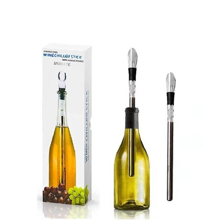 Vinkjølerstang, rask vinkjøler med rustfritt stål vinkjøler og kjølestang, vinflaskekjølerstang med lufterheller