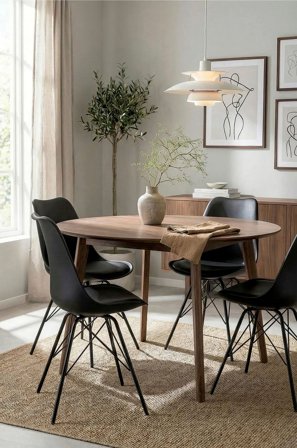 Homeroom Collection - Adina 2-pack ruokailutuoli - Musta - Tuolit - - Homeroom