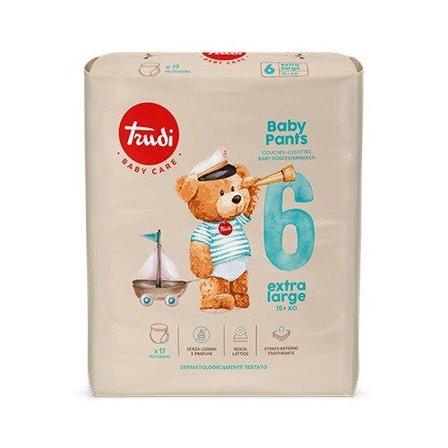 Trudi Baby Pants Pannolini a Mutandina Taglia 6 XL 15+ Kg 17