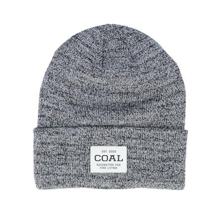 Coal - Black cuff Beanie - The Uniform/Polylana Black Marl Cuff @ Hatstore