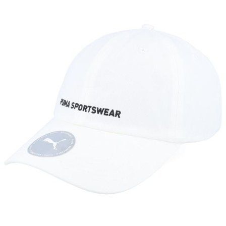 Puma - Vit unconstructed Keps - Sportswear Cap White Dad Cap @ Hatstore