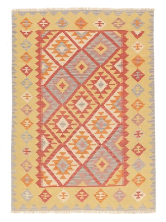 Kilim Qashqai Rug Hand Woven 176X242 Orange/Brown Persia/Iran
