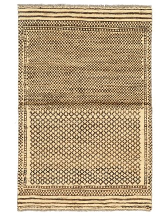 Berber Style Matta Handknuten 94X144 Brun/Orange Afghanistan