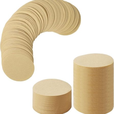 Kaffefiltre - 400 Stykker Naturlig Papir - Egnet for Kaffemaskiner Erstatningskaffefiltre 51mm - Egnet for kaffe- og espressomaskiner