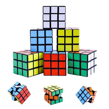Mini Terningpuslesel Party Favors til Børn, 20 Pakker Magic Cube Party Puslespil Legetøj Klassebelønninger og Skolepræmier til Studerende,