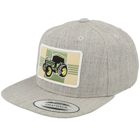 Kinder Kiddo Cap - Grau snapback Cap - Kinder Old Tractor Big Patch Heather Grey Snapback @ Hatstore