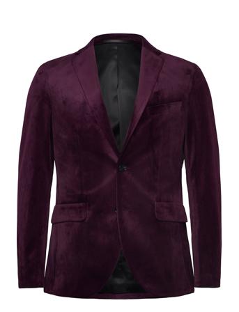 Mageorge F Velvet Suits & Blazers Blazers Single Breasted Blazers Burgunder Matinique*Betinget Tilbud