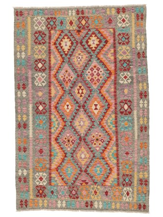 Tapete Kilim Afegão Old Style 172X261 Castanho/Vermelho Escuro (Lã, Afeganistão)