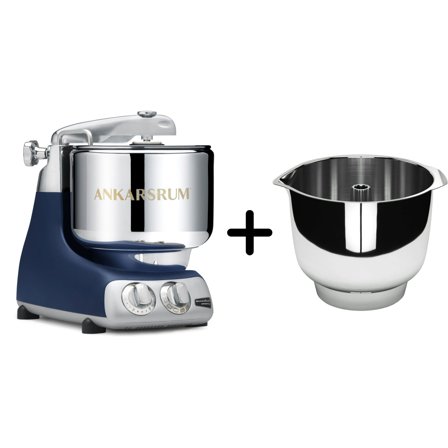 Ankarsrum AKM 6230 köksmaskin + Assistent Original vispskål, royal blue | Köksmaskiner > Köksassistenter | Bagaren och Kocken