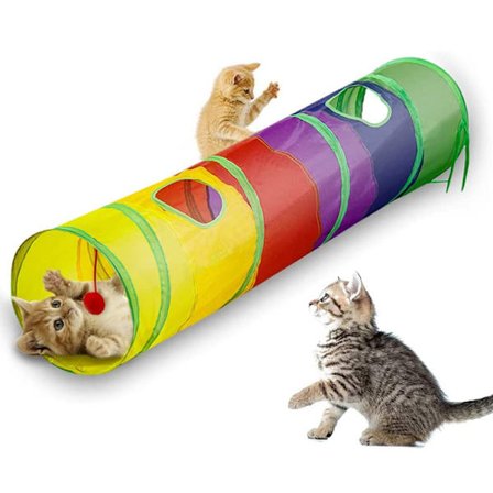 Pet cat tunnel roll kanal drake husdjur leksaker