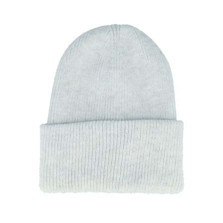 Beechfield - Grijs cuff Beanie - Cloud Grey Engineered Deep Cuffed @ Hatstore