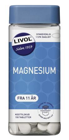 Livol Magnesium 150 tabl, Helse & Madvarer, Mineraler, Magnesium