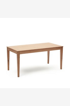 Kave Home - Ruokapöytä Yain, 120-180 x 80 cm - Ruskea - Ruokapöydät - - Homeroom