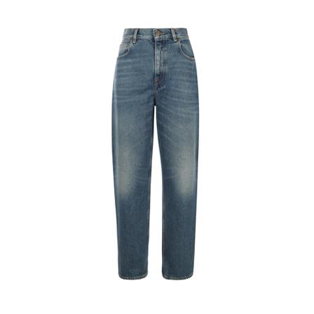 Golden Goose, Straight Jeans Blauw, Dames, Maat:W28
