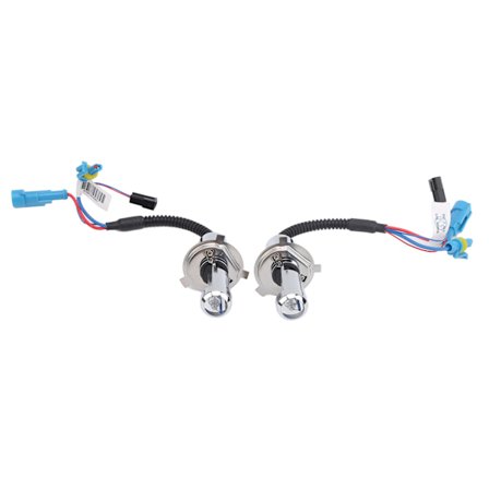 2 stk H4 frontlyktpære 35W 8000K 4000LM lyseblå farge frontlykt dobbel stråle metallkropp