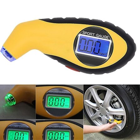 Smart digitalt dekktrykkmåler for bil, automatisk tester, sykkel, lastebil, LCD-dekkmålerverktøy