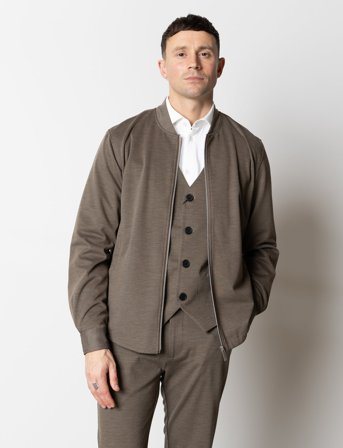 Clean Cut Copenhagen Brendon Jersey Jacket - Brown - XL