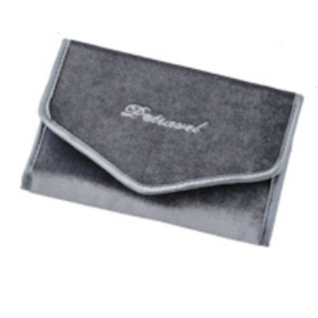 Høy Bærbar Smykkeveske Reise Bærbar Oppbevaringsboks Halskjede Armbånd Klokke Smykkeboks Grå(fløyel)